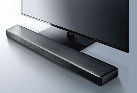 Yamaha YSP-2700 MusicCast Sound Bar combines true 7.1-channel surround sound with wireless multiroom versatility.